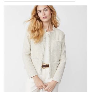 Jmclaughlin XS Martha Natural Tweed Jacket